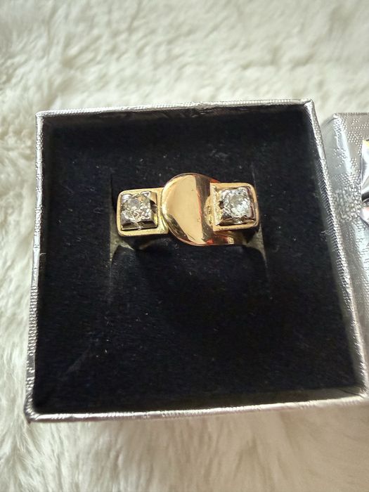 Inel din Aur 18 k cu DiamanteNaturaleMaricuCertificat de Autenticitate