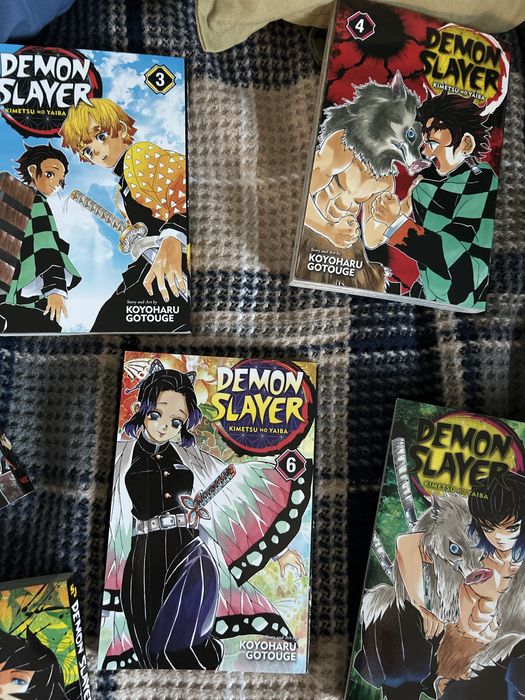 Manga demon slayer, volum 1-8