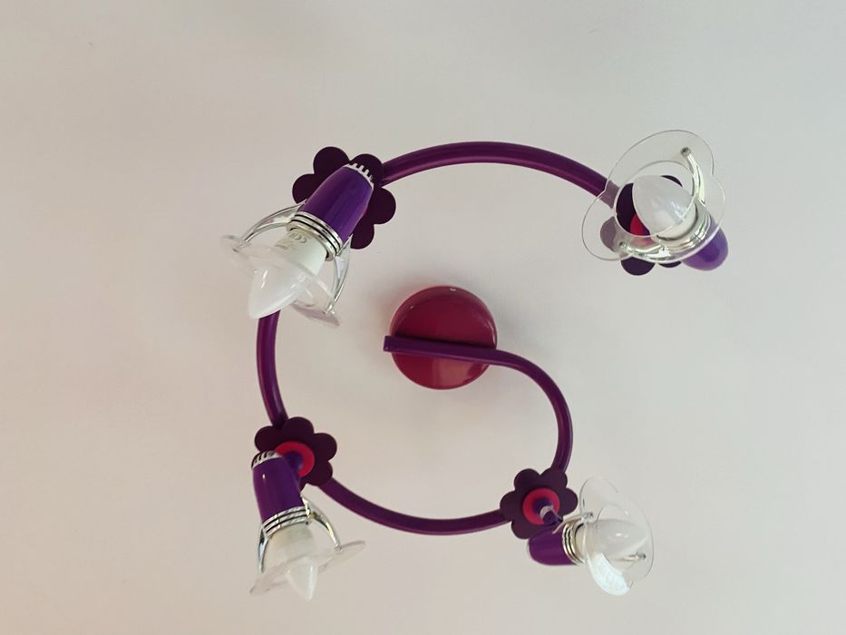 Lustra dormitor fete mov