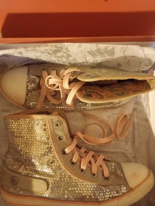 Sneakers high glitter TOM TAYLOR marime 36