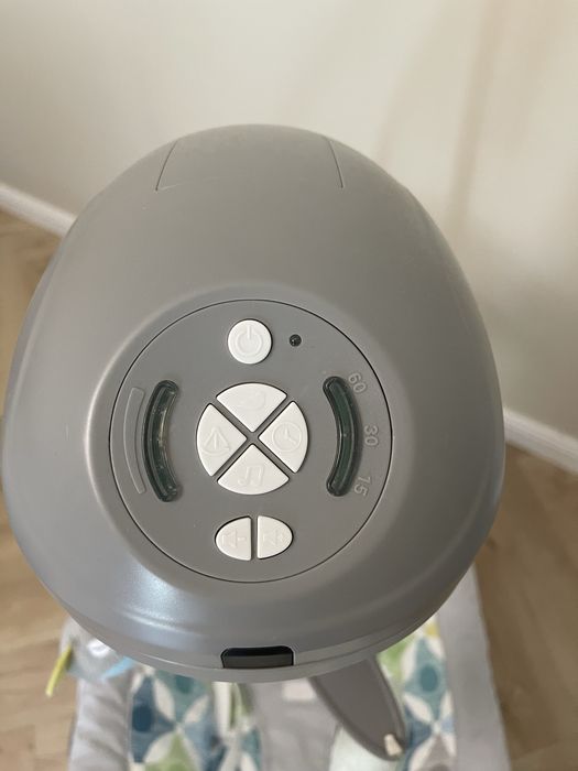 Leagan electric Wunderkid Side, cu conectare la priza, Gri