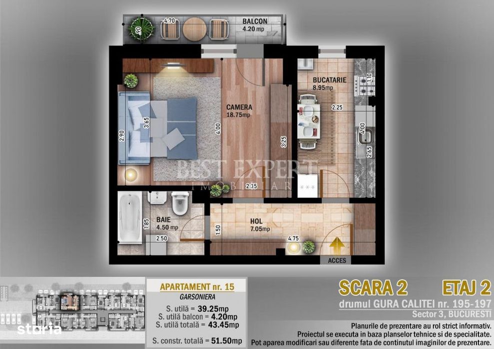 Garsoniera Direct Dezvoltator -Ideal Investitie — fotografia 1