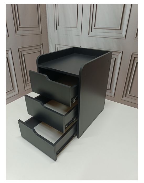 Тумба офисная черная