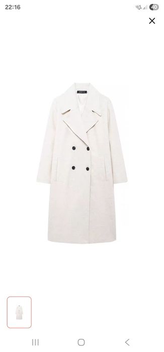 Пальто белое супер качество