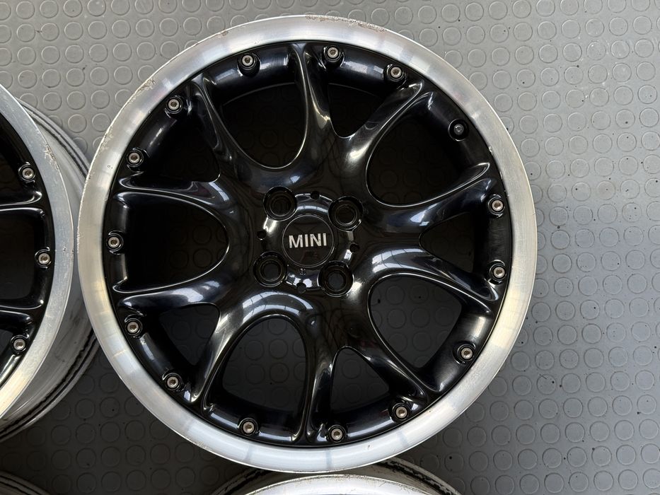 4бр. ОТЛИЧНИ ДВУКОМПОНЕНТНИ 17” ДЖАНТИ *RONAL R98* 4х100 за -MINI/MG/други- 7Jx17H2, ET48
