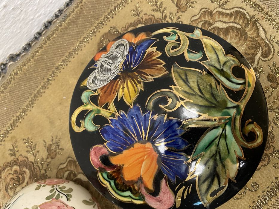 Порцеланов комплект 2 броя Hebequet Quaregnon Белгия 1950-те