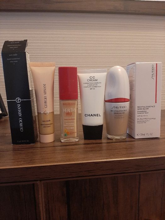 Giorgio Armani, Chanel, Shiseido,Bourjois