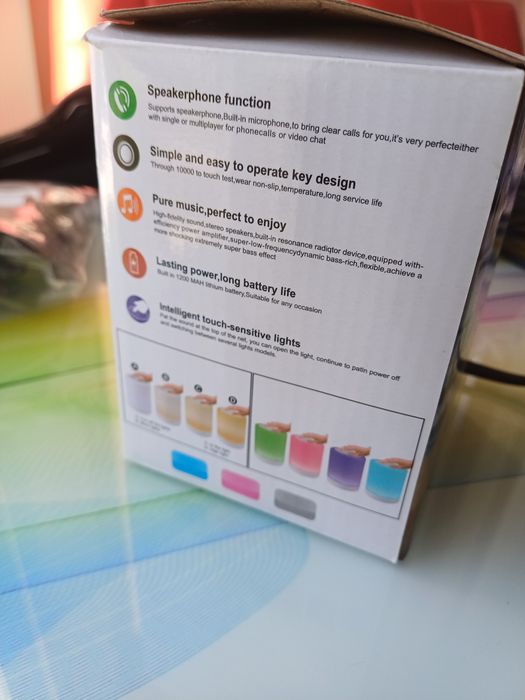 Lampa de Veghe LED ambientală și Boxă