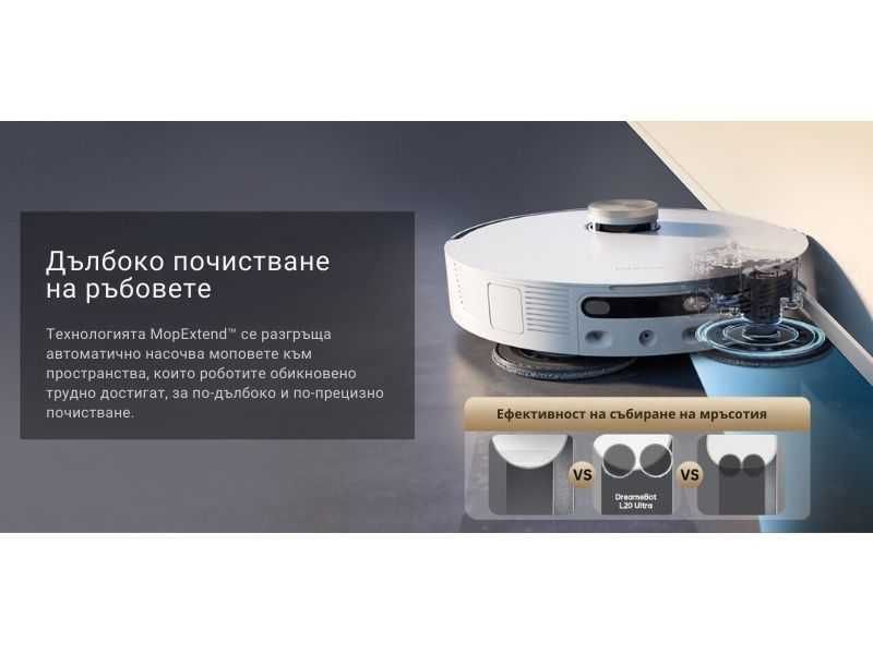 Робот прахосмукачка Dreame L20 Ultra с MopExtend™ технология