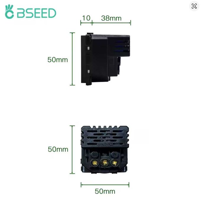 2бр Zigbee 3.0 Смарт контакти BSEED 20W USB-C & USB 2.0