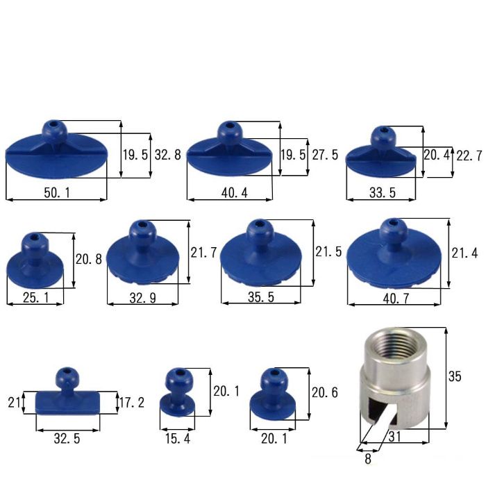 К-т сменяеми подложки 10 бр. и адаптер за изправяне на вдлъбнатини