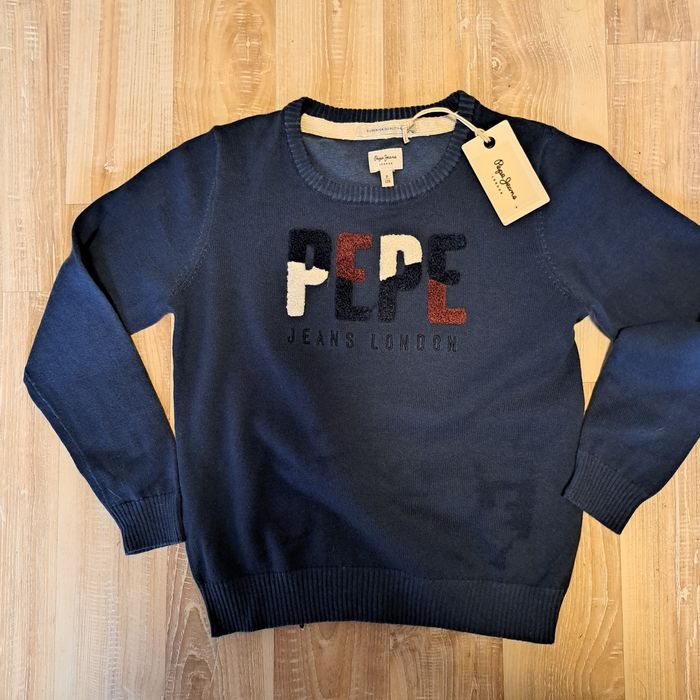 Pepe Jeans London детски пуловер с етикет