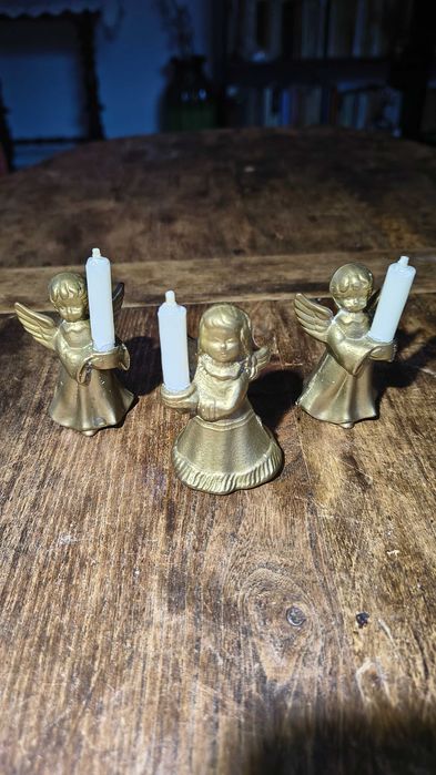 3 figurine alamă