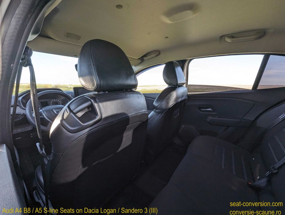 Sistem adaptare scaune de Audi A5 S-line pe Logan Sandero 3 III 2020 +