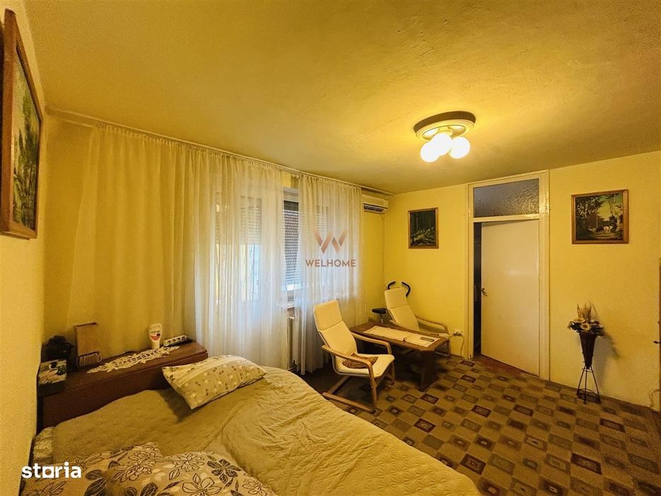Apartament 3 camere,  zona Cedonia, cu balcon, la cheie