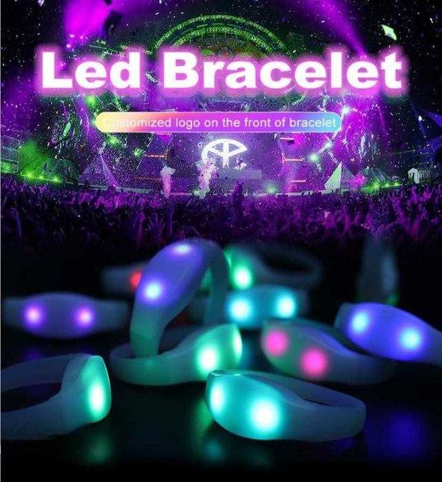 Baghete luminoase nu, bratari elegante activate de sunetul muzicii