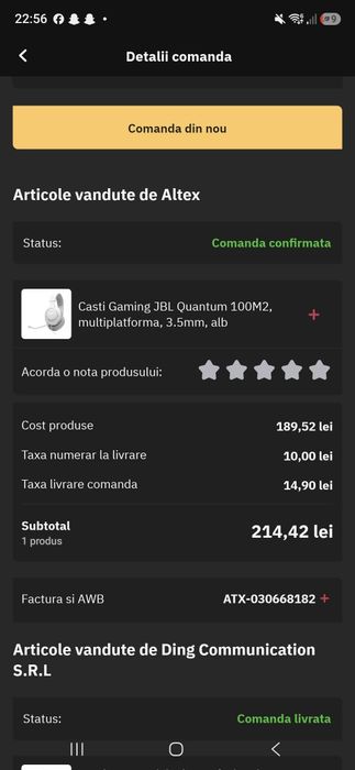 Vand casti gaming jbl