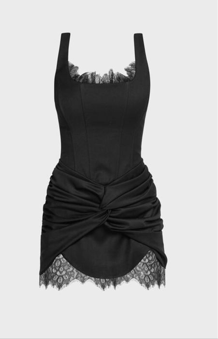 Cliche черна рокля с дантела