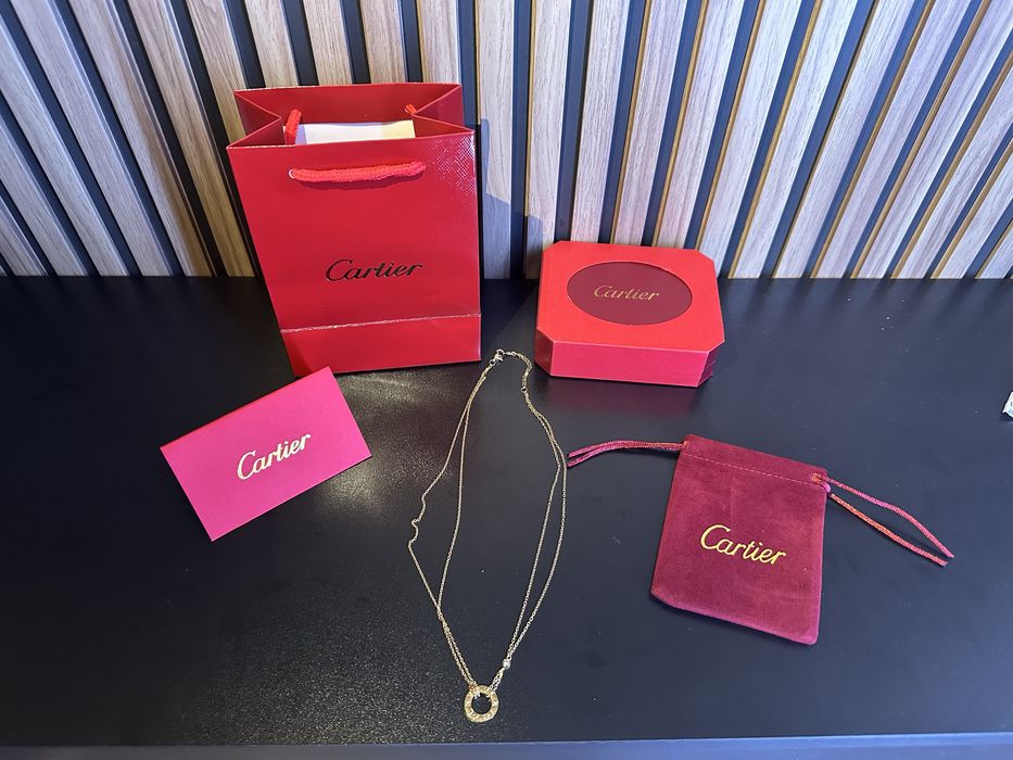Ново Дамско Колие с Висулка Cartier LOVE с пълен комплект опаковка и аксесоари