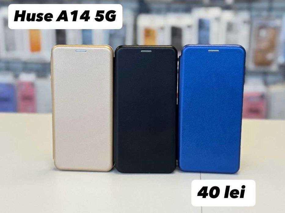 Husă tip carte , folie, cablu, încărcător  Samsung A14 5G