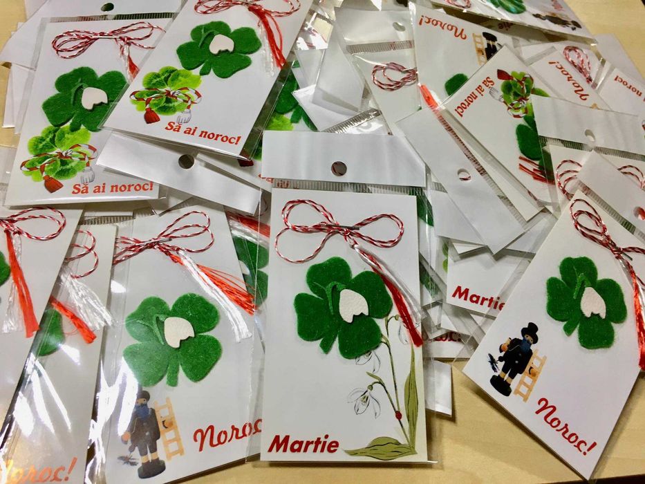 Mărțișoare fetru handmade