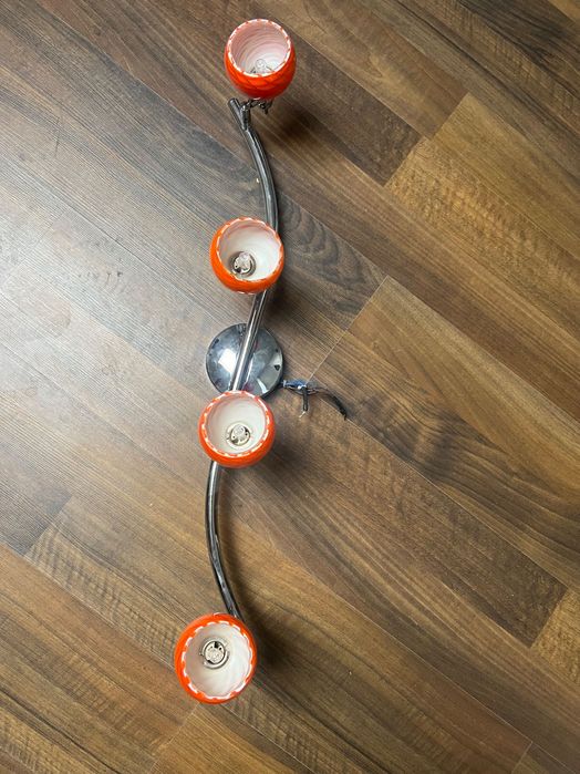 Lustra 4 becuri portocalie