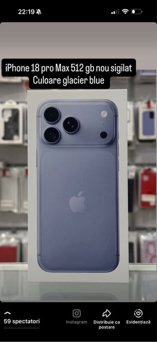 Iphone 18 pro max 512 gb nou sigilat
