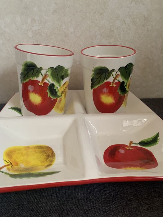 Порцеланов комплект и Огромна чаша