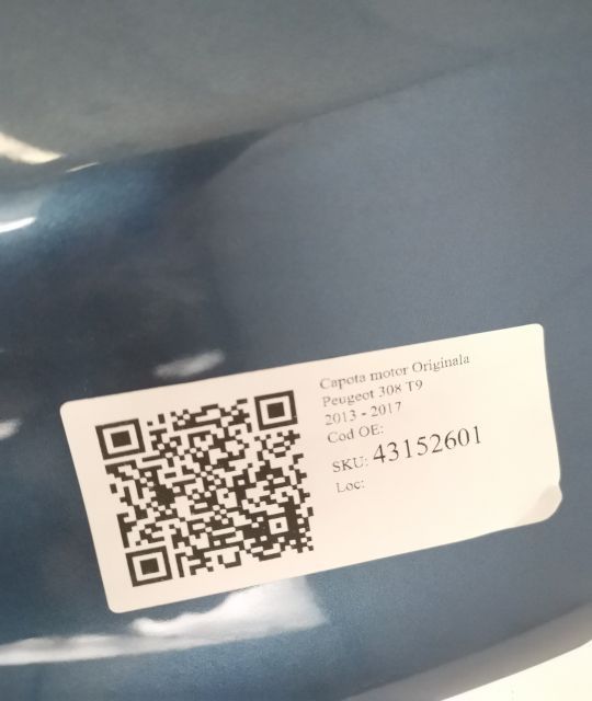 Capota motor Originala Peugeot  208 1 [2012 - 2016]