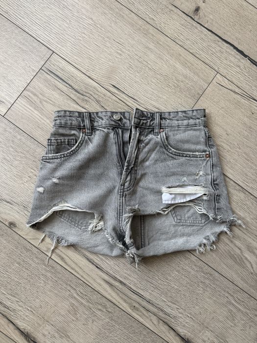 Сиви къси дънкови панталонки Pull&Bear
