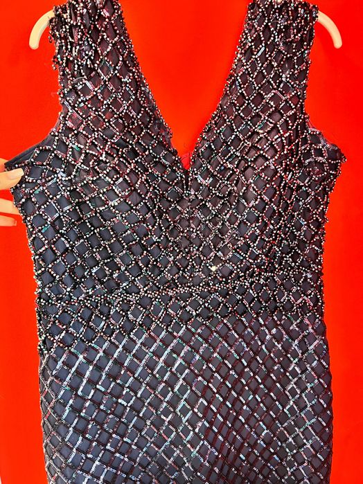 Официална рокля с камъни