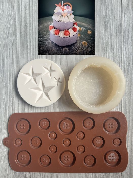 Set Matrite diferite marimi lumanari sau rasina