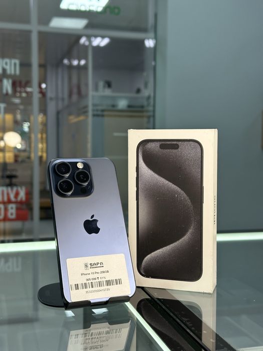 айфон 15 про синий 256гб