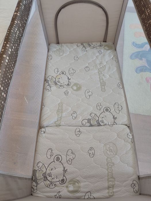 Преносимо бебешко легло 120х60 см с матрак и калъф