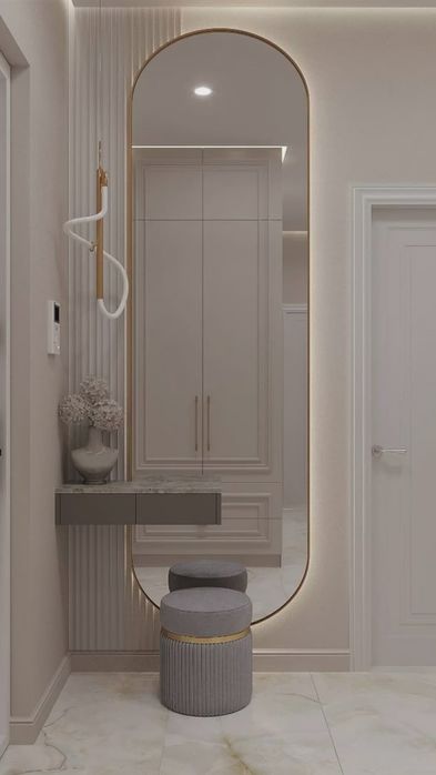 Зеркало прихожка, модный | Oyna va podsvetka мебель