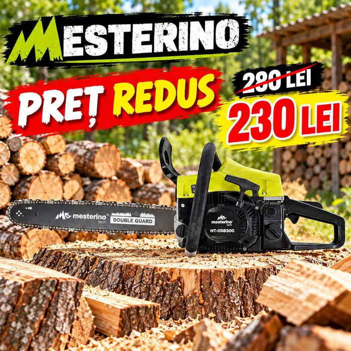Drujba pe benzina MESTER TOOLS,  3 CP, lama de 18 inch .
