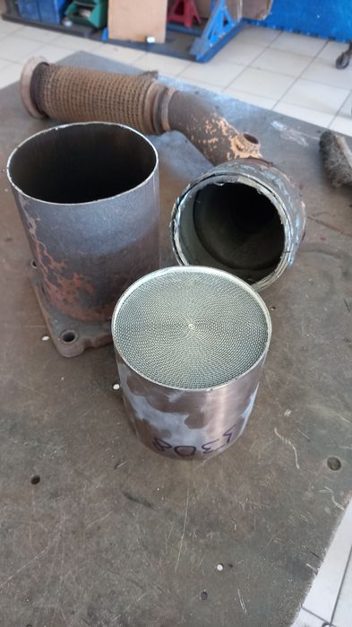 Выхлоп БМВ сварка