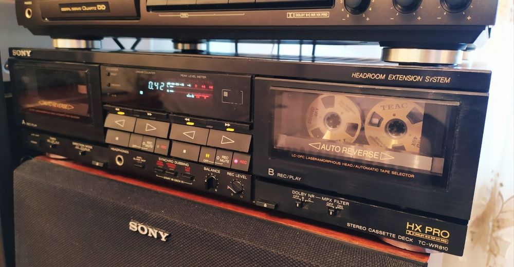Двух кассетная дека от sony