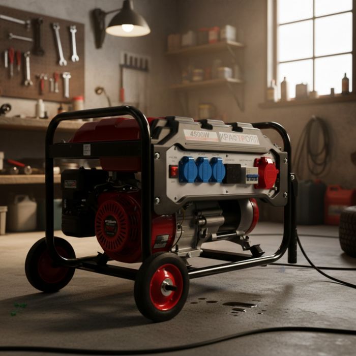 Трифазен четиритактов генератор KraftRoyal 4.5 kW с дисплей