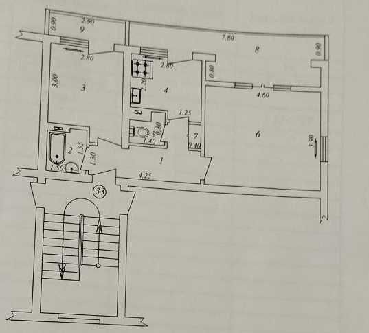 Юнусабад 66 квартал. Продается квартира 2/2/4