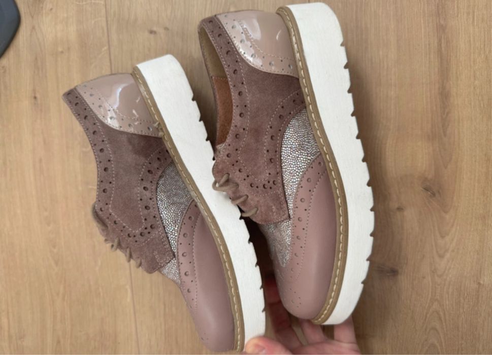 Pantofi casual piele naturala ANNA CORI / marime 36