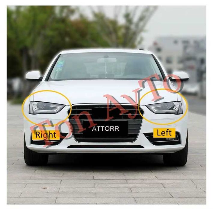 Стъкла Капаци Фарове Ауди А4 Audi A4 b8.5 Audi 2012 - 2015 Фейслифт Комплект Стъкла Фарове Капаци Комплект