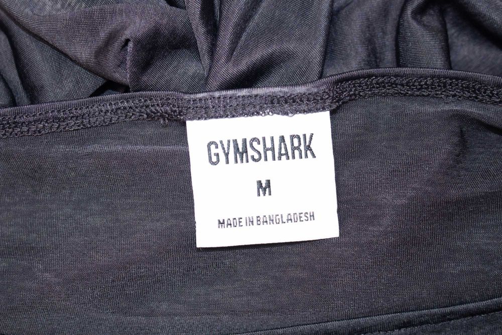 Gymshark дамски овърсайз топ сив полупрозрачен М