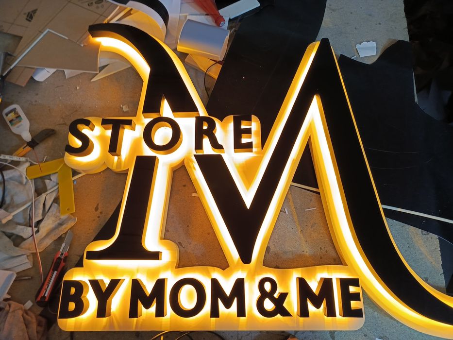 Reklama xizmatlari, Bortma harflar, Объёмные буквы, Наружная реклама