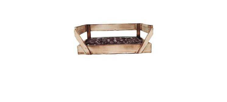 Дървено легло за коте и куче Диван за кучета и котки от дърво