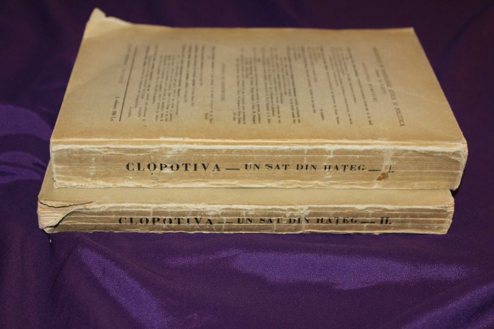 Ion Conea Clopotiva un sat din Hateg, vol 1-2 1940  cercetari antropologice in Tara Hategului, Clopotiva Monografie Horia Dumitrescu arbore genealogic