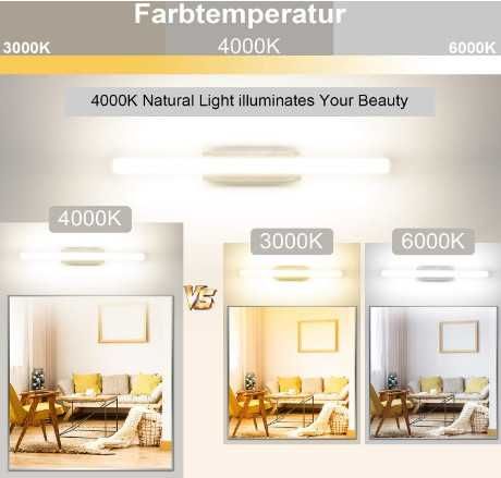 LED лампа за огледало LEDMO, аплик за огледало 40 см