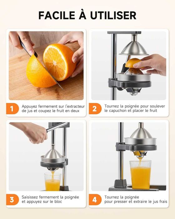 Ръчна цитрус преса за нар,портокал,грейпфрут