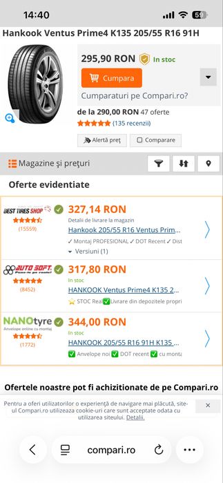 Anvelope vara Hankook 205/55R16