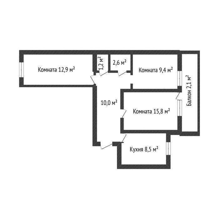 Продам 3х комнатную квартиру ТД БУМ